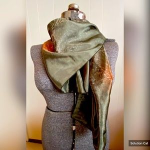 Vintage Water Silk scarf/shawl by Mool Mang Cho Co
